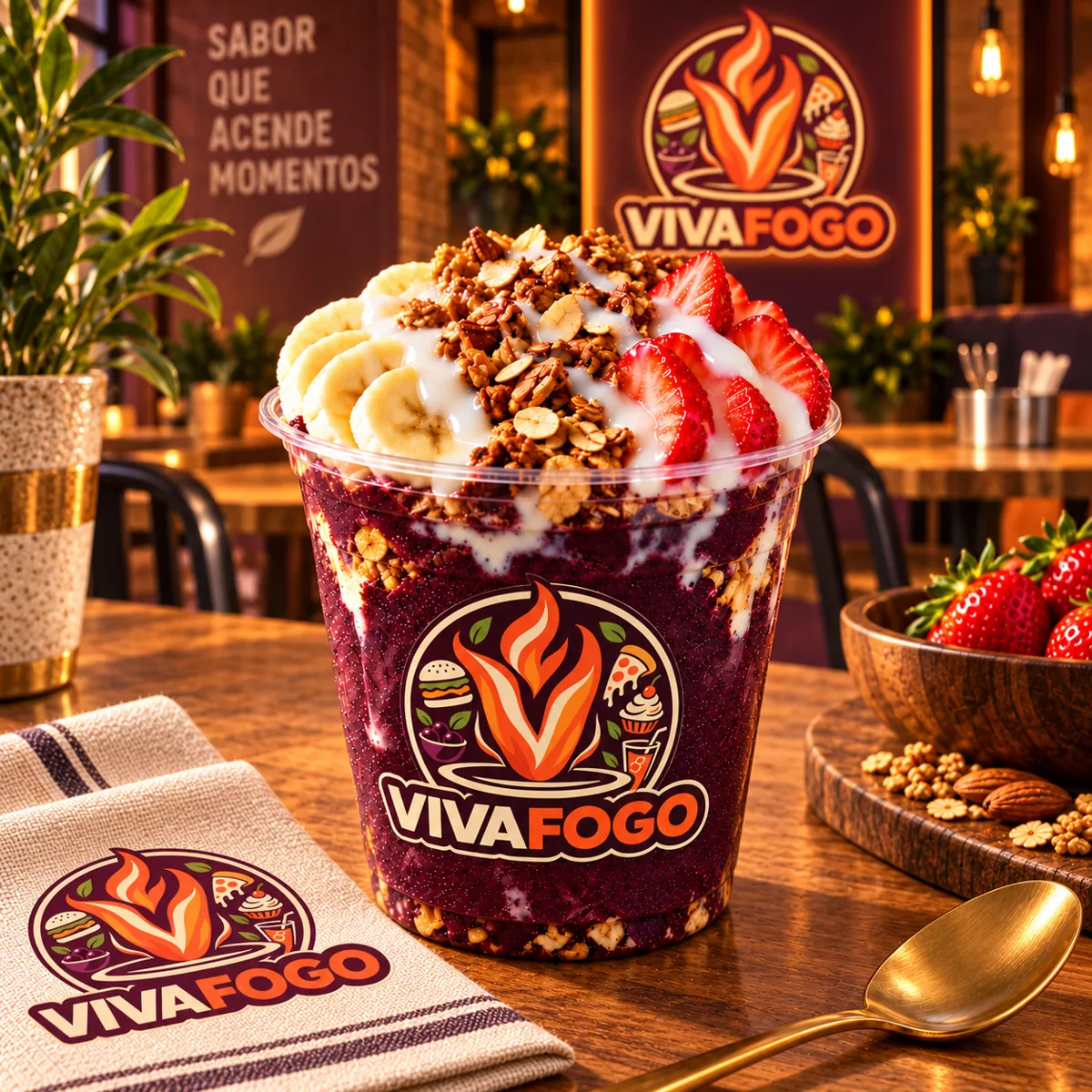 Vivafogo Açaí Brasa 500 ml
