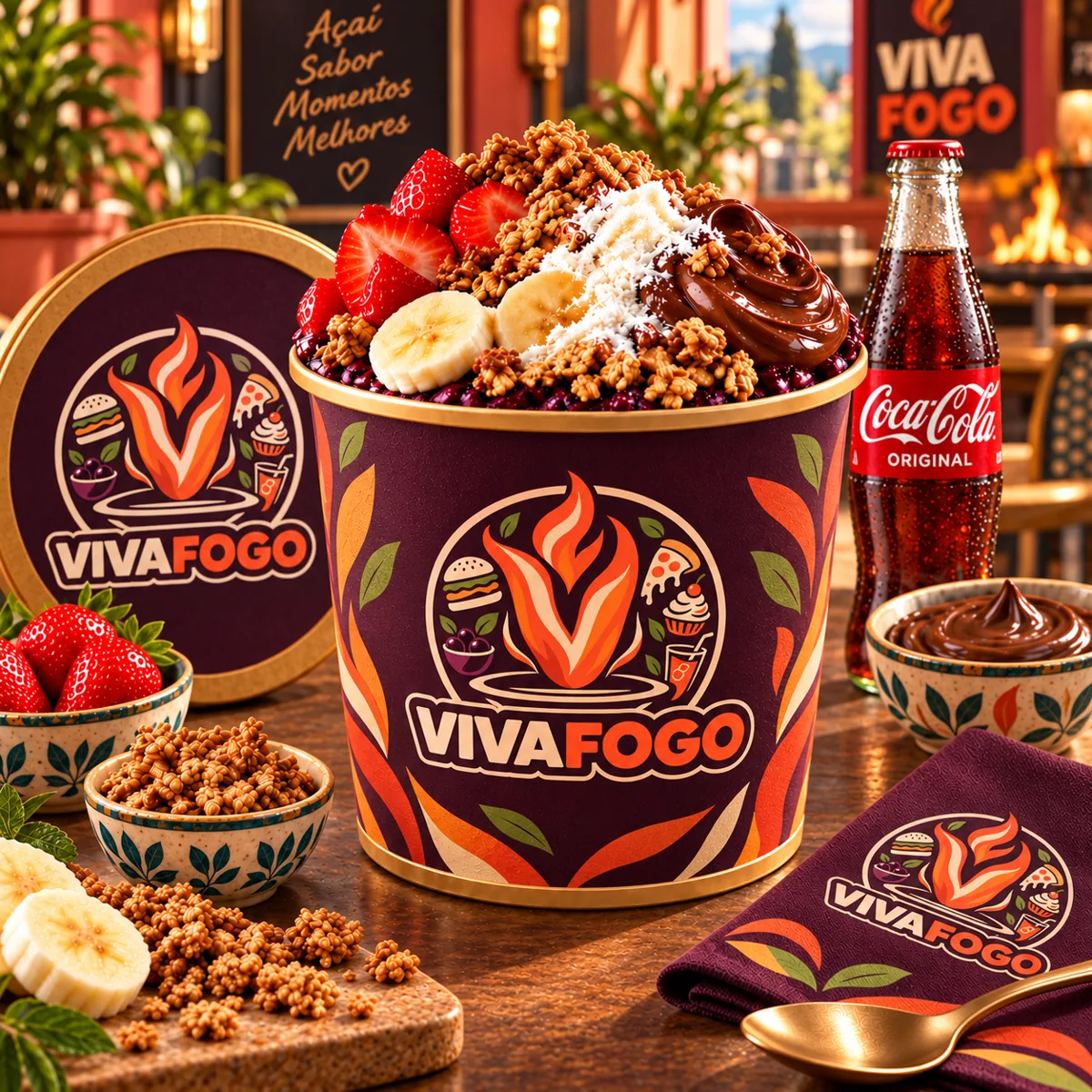 Vivafogo Açaí Gigante Viva 1 L
